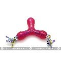 Comfy Bob - игрушка звезда, розовая на веревке 18 см